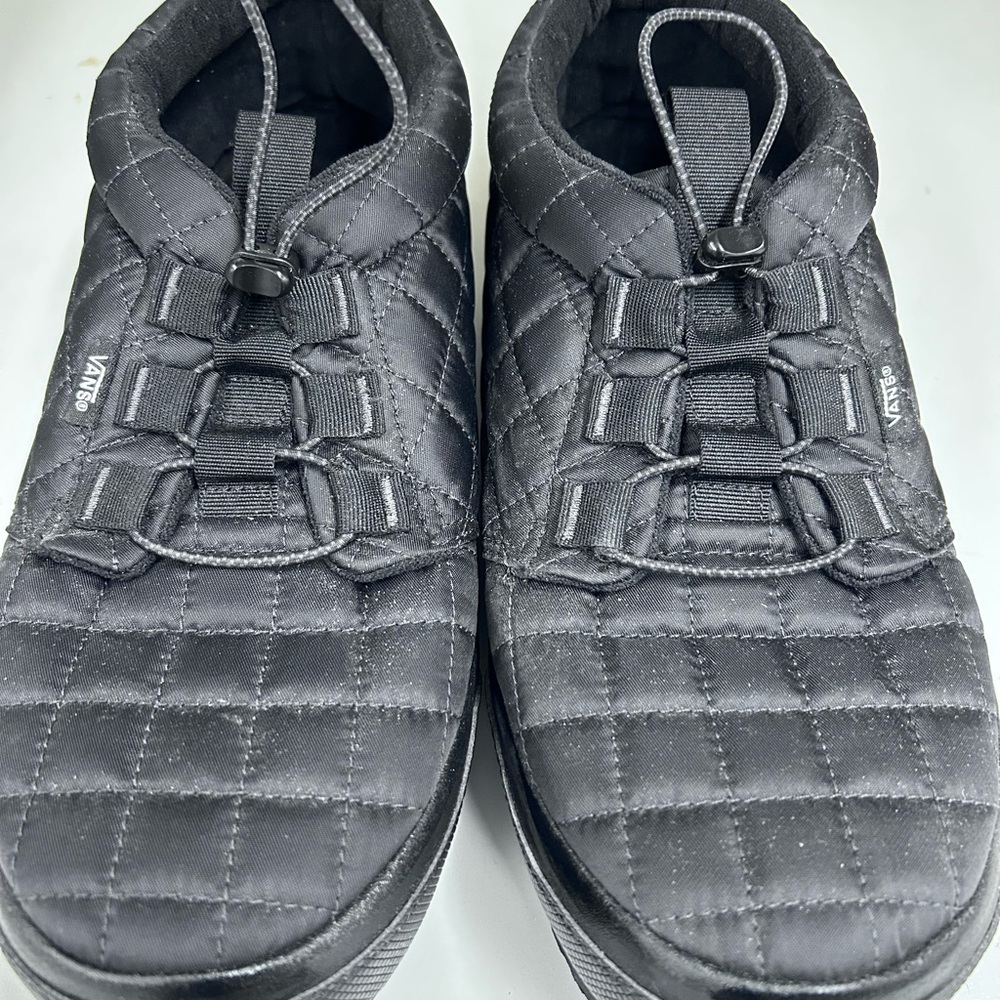 Vans Black Quilted Slip-On
